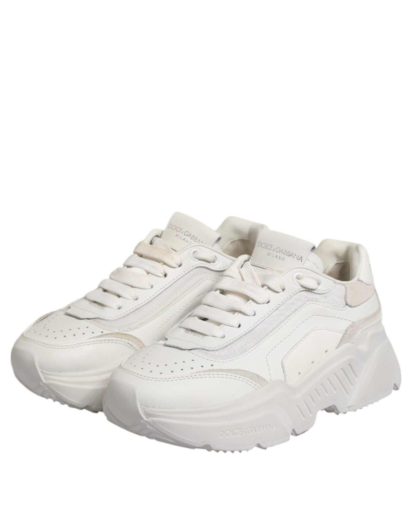 Dolce & Gabbana White Daymaster Low Top Sneaker Shoes