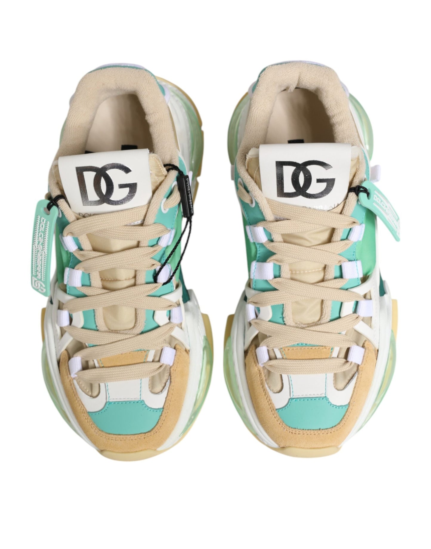 Dolce & Gabbana Multicolor Leather Airmaster Low Top Sneakers Shoes