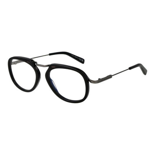 Ermenegildo Zegna Black Men Glasses Frame