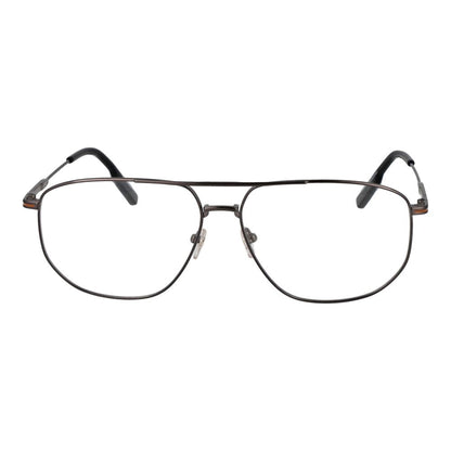 Ermenegildo Zegna Gray Men Glasses Frame