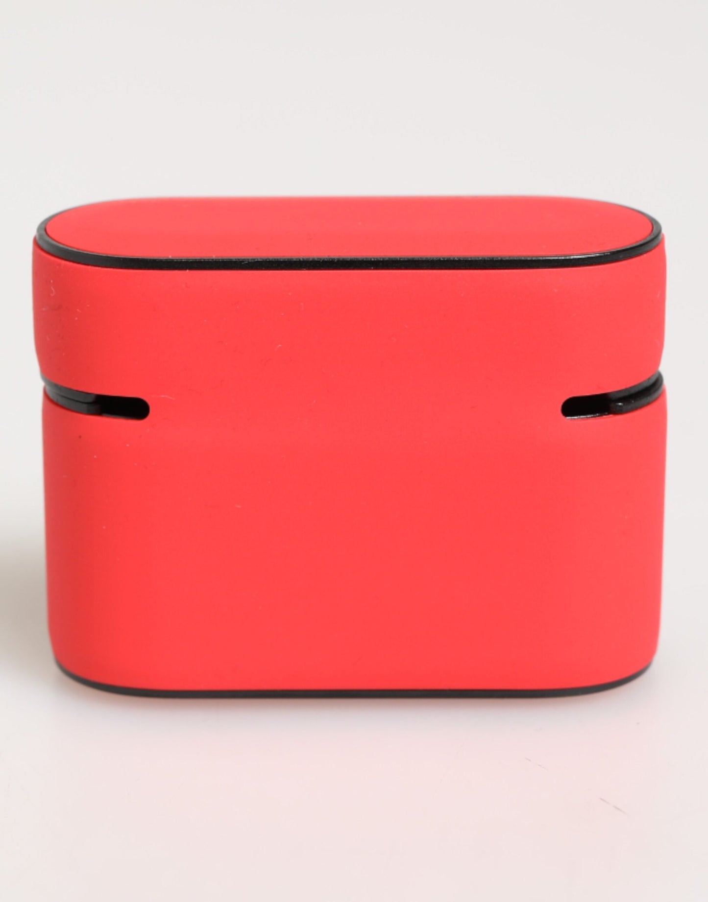 Dolce & Gabbana Red PVC DG Logo Embossed Men Flip Holder  Airpods Case