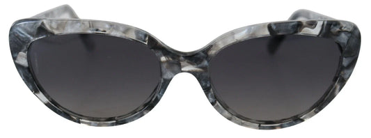 Dolce & Gabbana DG4194 Gray Acetate Logo Plaque Cat Eye Lens Sunglasses