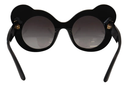 Dolce & Gabbana DG4325BM White Black Acetate Crystal Shades Sunglasses