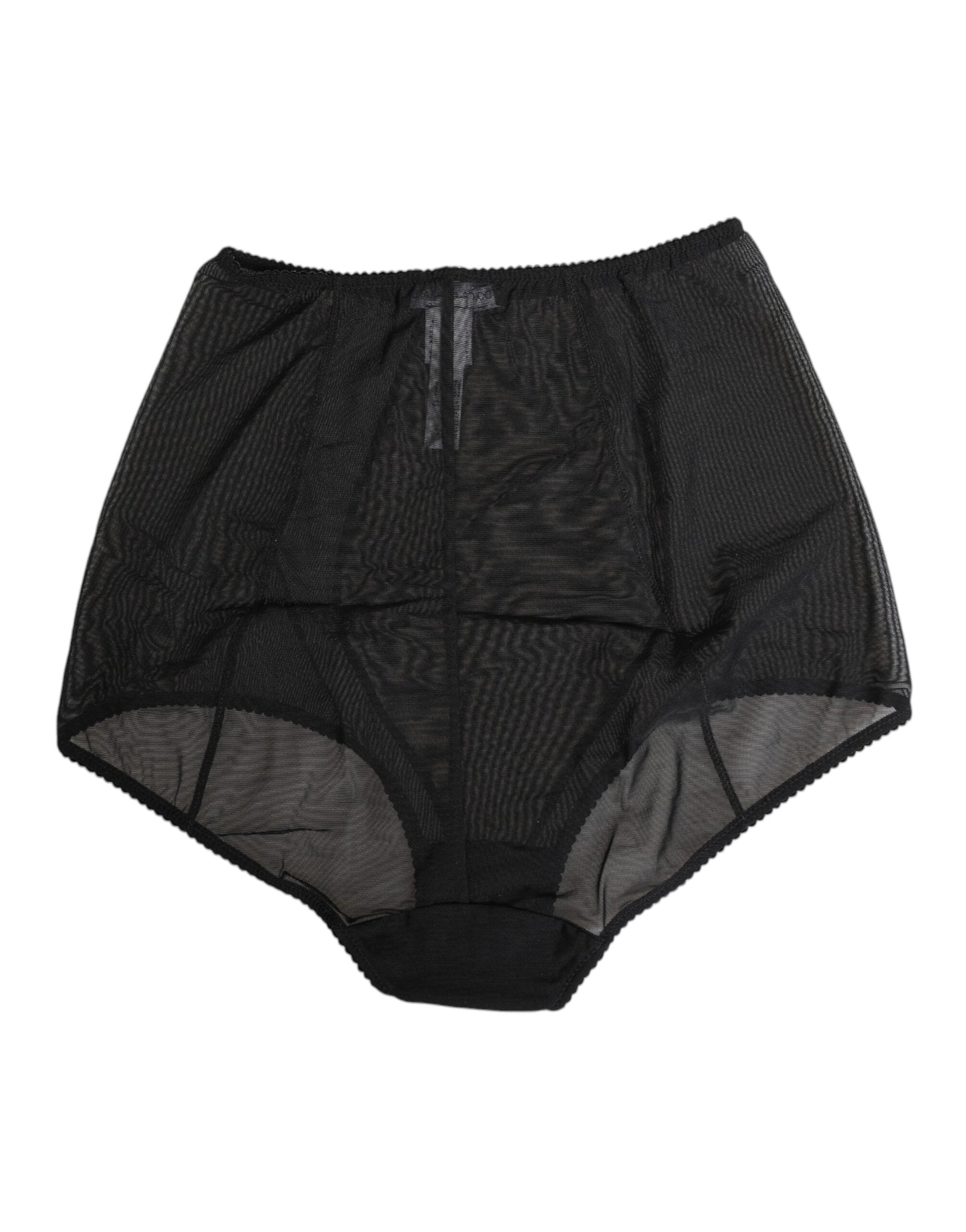 Dolce & Gabbana Black High Waist Mesh Sheer Shapewear Underwear