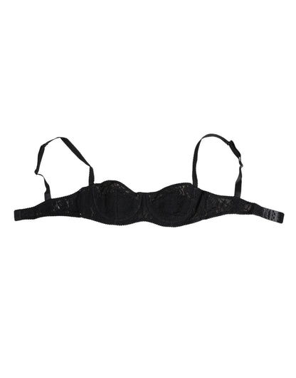 Dolce & Gabbana Black Lace Underwire Bra Lingerie Underwear