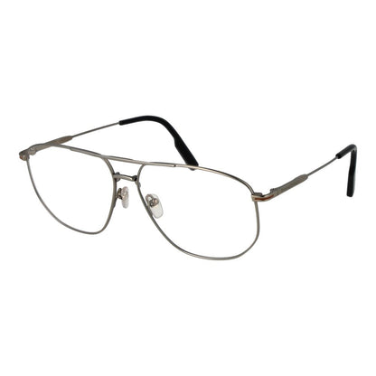 Ermenegildo Zegna Silver Men Glasses Frame