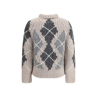 Ermanno Scervino Wool argyle-patterned Cardigan