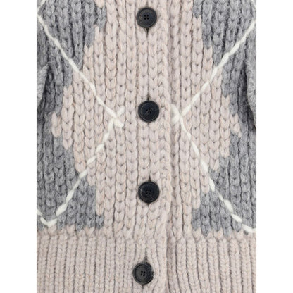Ermanno Scervino Wool argyle-patterned Cardigan