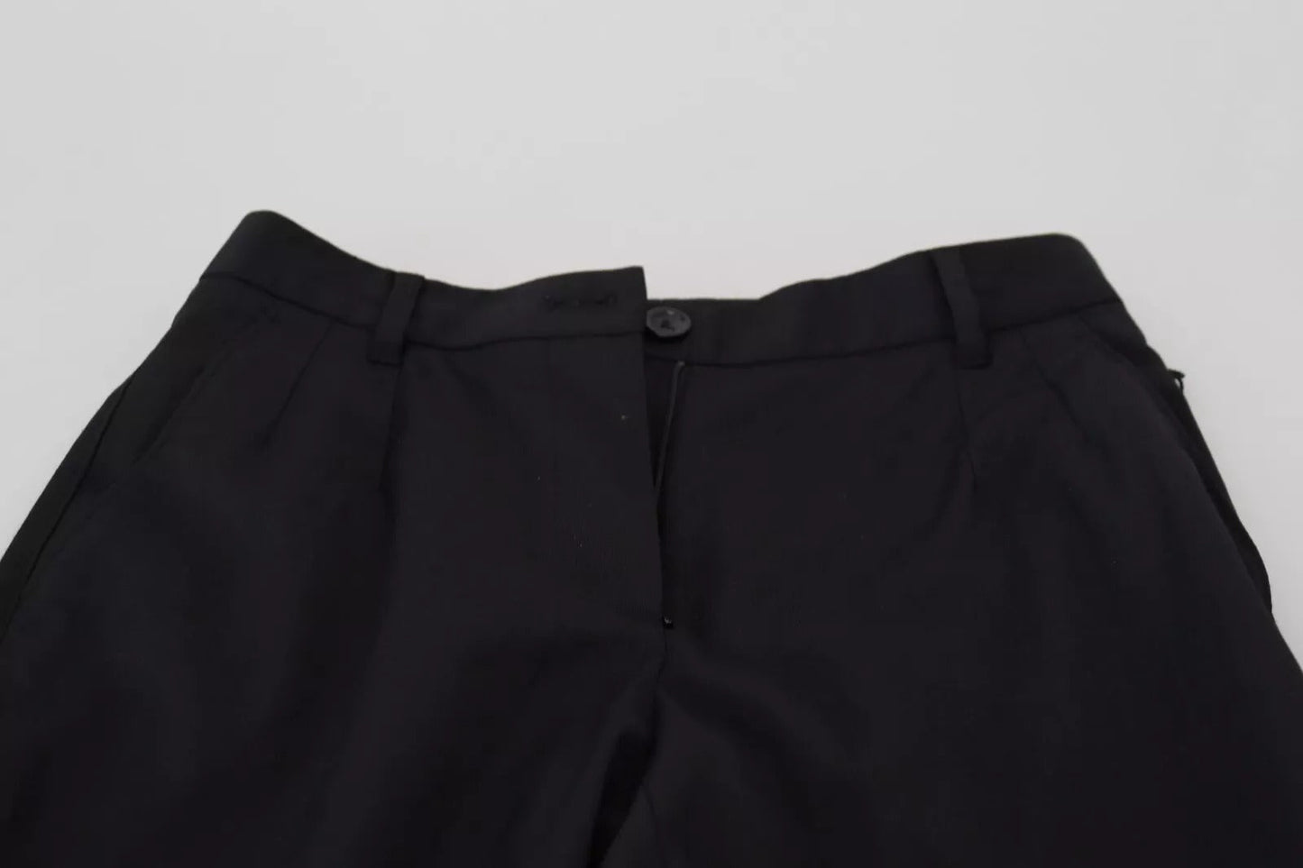 Dolce & Gabbana Black High Waist Skinny Trouser STAFF Pants