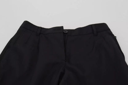 Dolce & Gabbana Black High Waist Skinny Trouser STAFF Pants