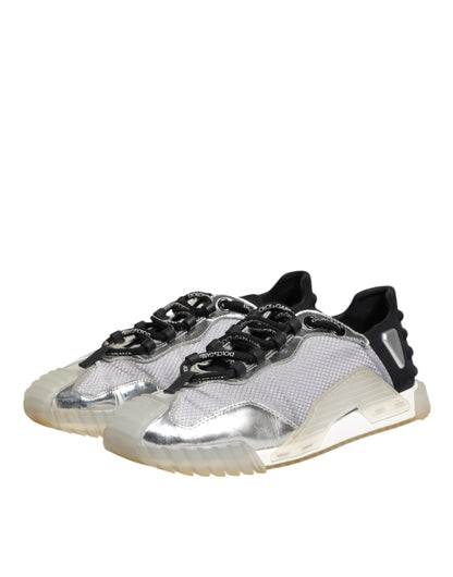 Dolce & Gabbana Multicolor Silver Logo Low Top NS1 Sneakers Shoes