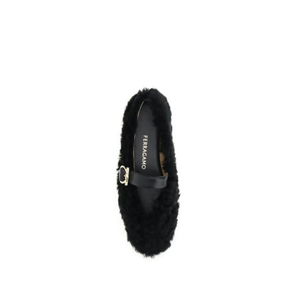 Ferragamo Gancini-embellished Ballerinas