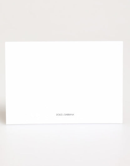 Dolce & Gabbana Multicolor Leopard Print Envelope Paper Post Card Holder