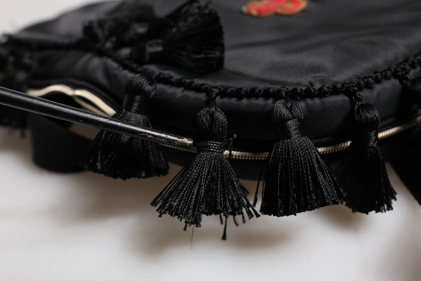 Dolce & Gabbana Black Heart L'Amore Patch Embellished Kids Backpack