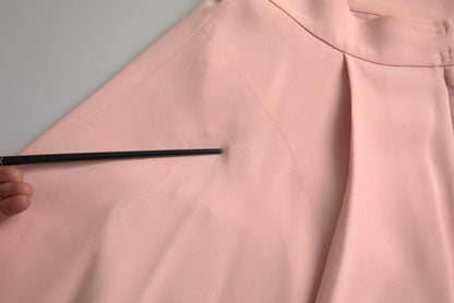 Dolce & Gabbana Light Powder Rose Viscose Pleated Skirt