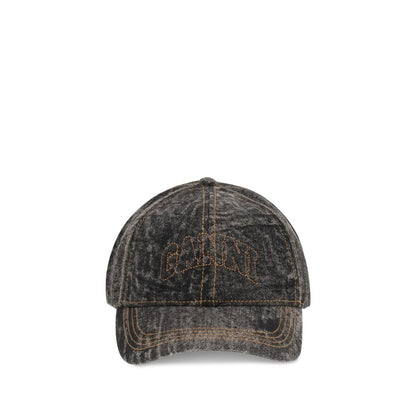Ganni Denim Baseball Hat