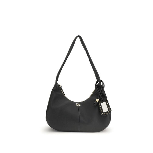 Ganni Leather hobo Shoulder Bag