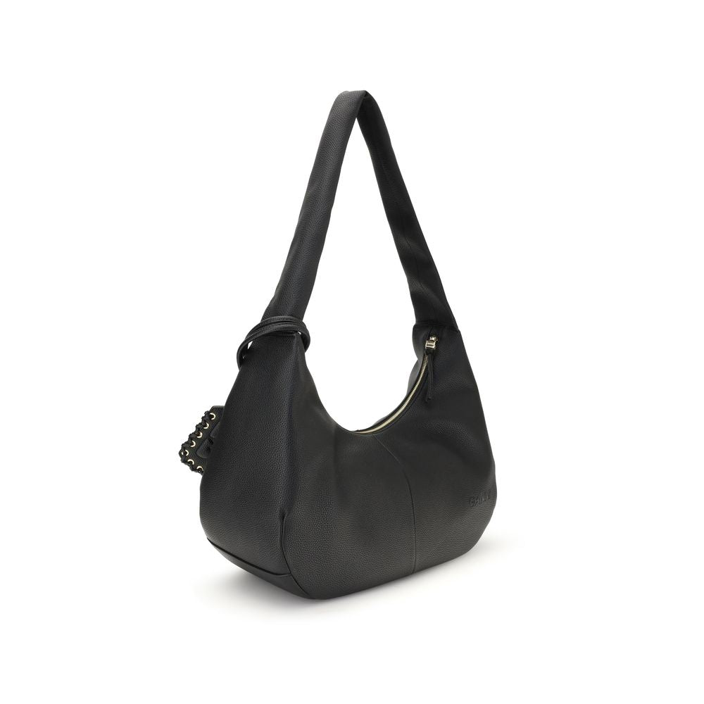 Ganni Leather hobo Shoulder Bag