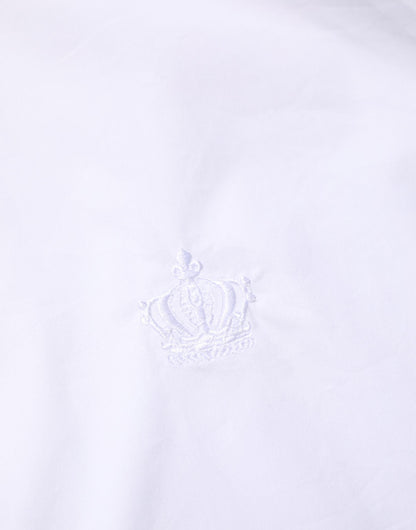 Dolce & Gabbana White Cotton MARTINI Formal Men Dress Shirt