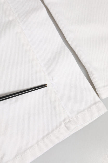 Dolce & Gabbana Off White Cotton Stretch Slim Fit Denim Jeans