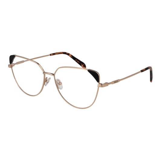 Emilio Pucci Gold Women Glasses Frame