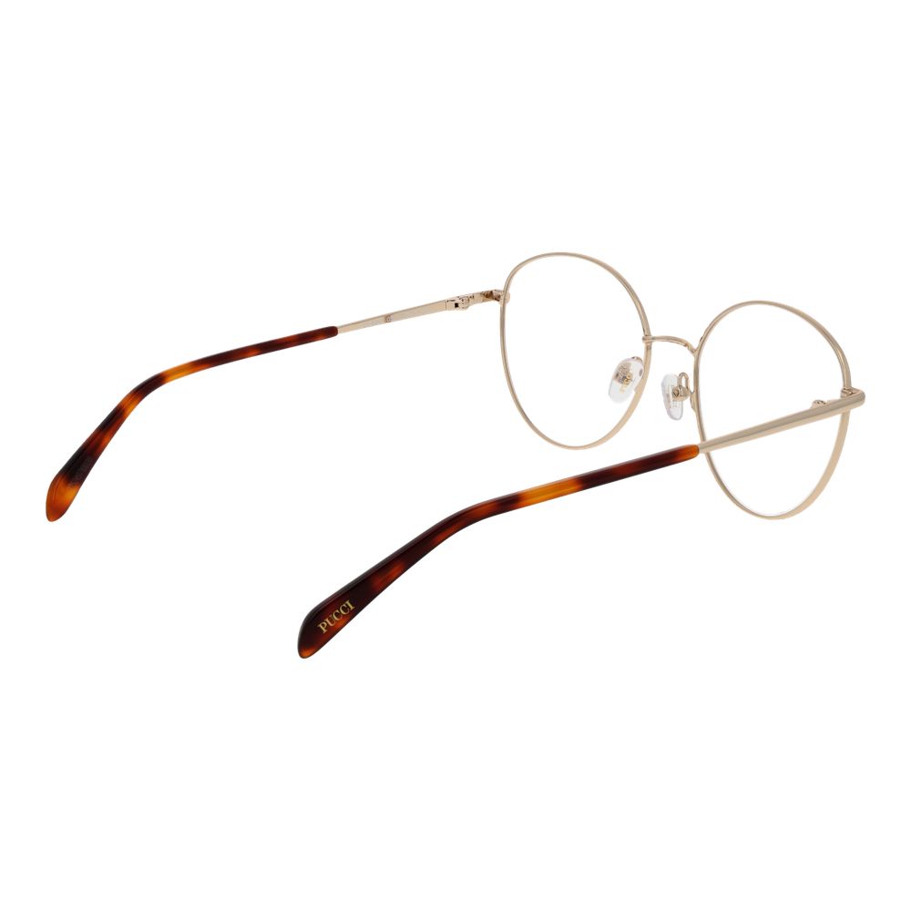 Emilio Pucci Gold Women Glasses Frame