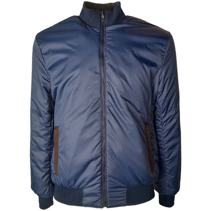 Emilio Romanelli Brown Calfskin Men Bomber Jacket