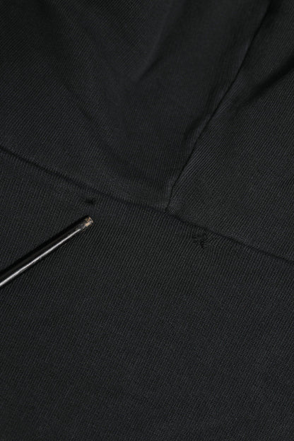 Dolce & Gabbana Black Logo FullZip Hooded Sweatshirt Sweater