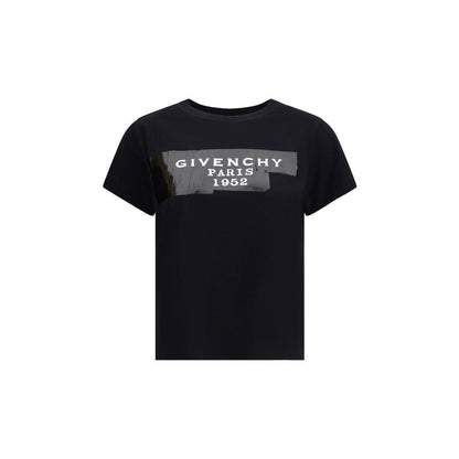 Givenchy Cotton T-shirt with print black givenchy tape