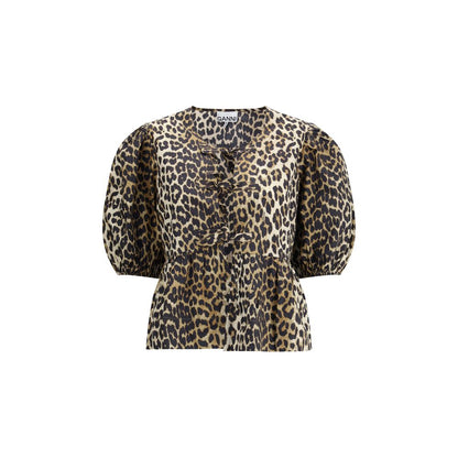 Ganni Leopard cotton Shirt