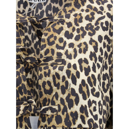 Ganni Leopard cotton Shirt