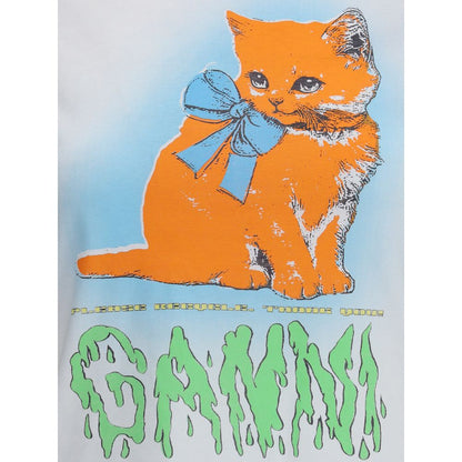 Ganni Kitty print T-Shirt