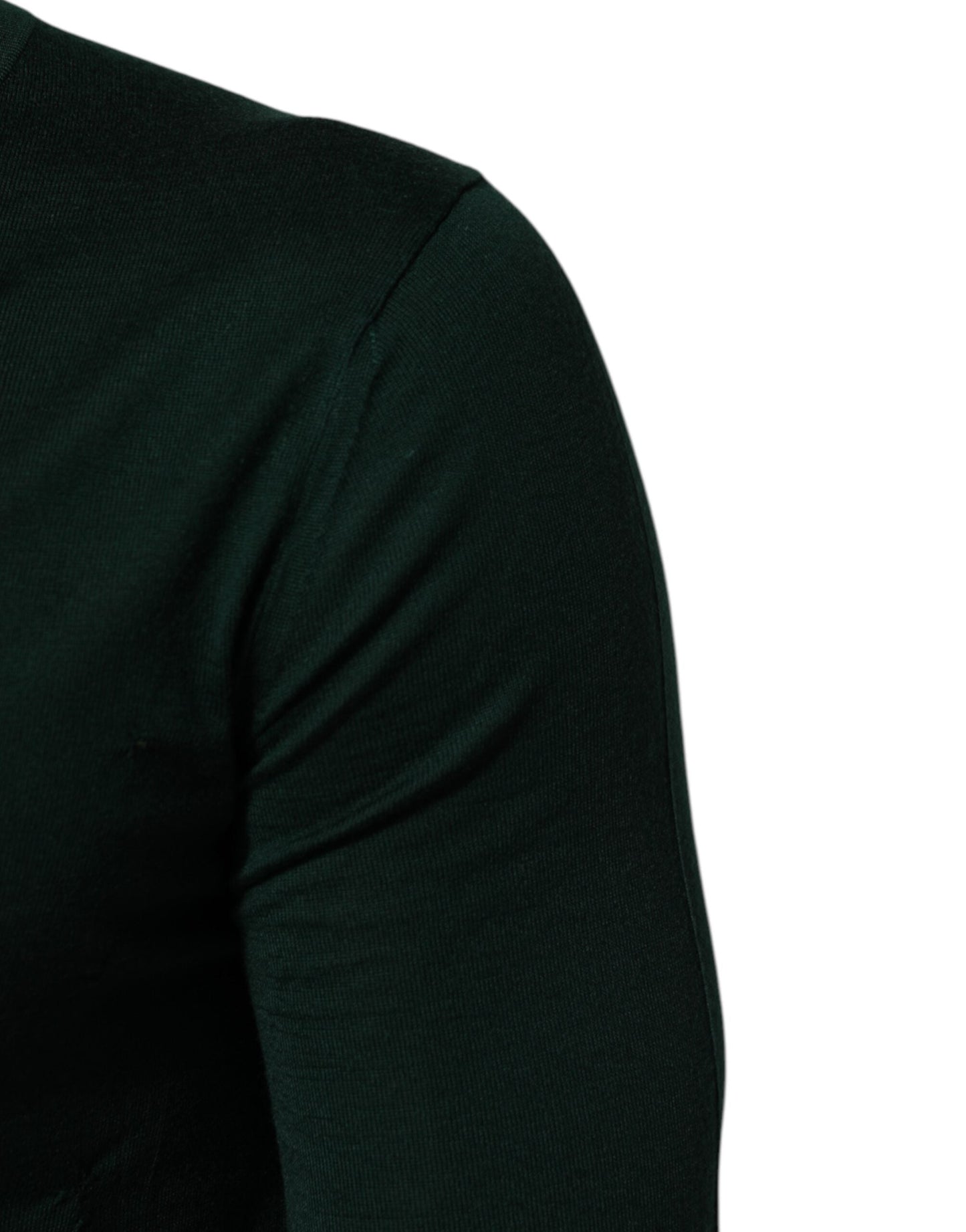 Dolce & Gabbana Dark Green Button Down Men Cardigan Sweater