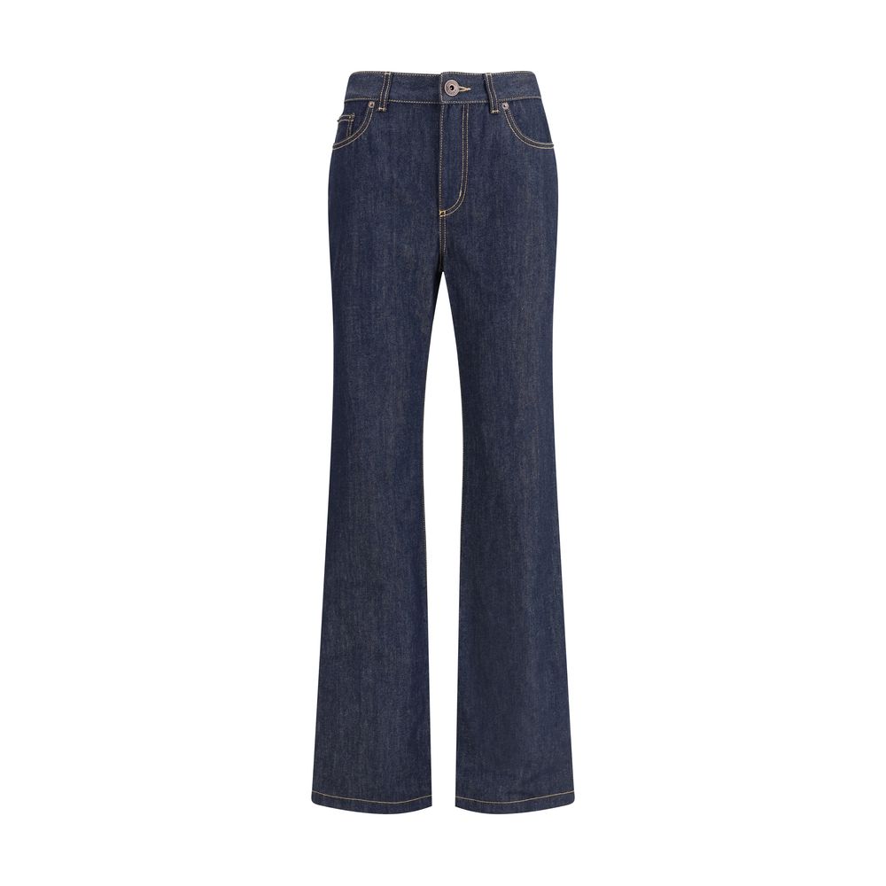 Alexander McQueen Denim Jeans feature a straight leg