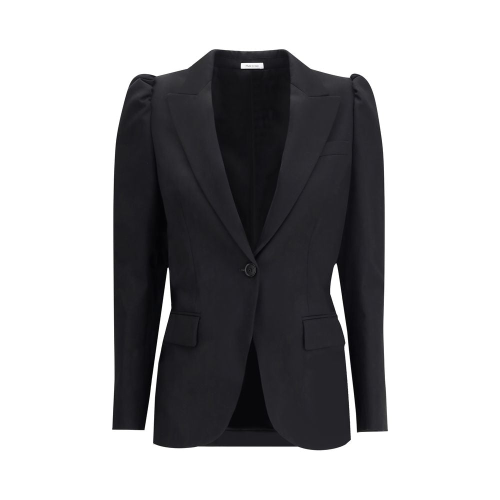 Alexander McQueen Black single-breasted jacket