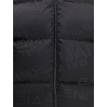 Balenciaga Cropped Puffer Jacket with logo motif