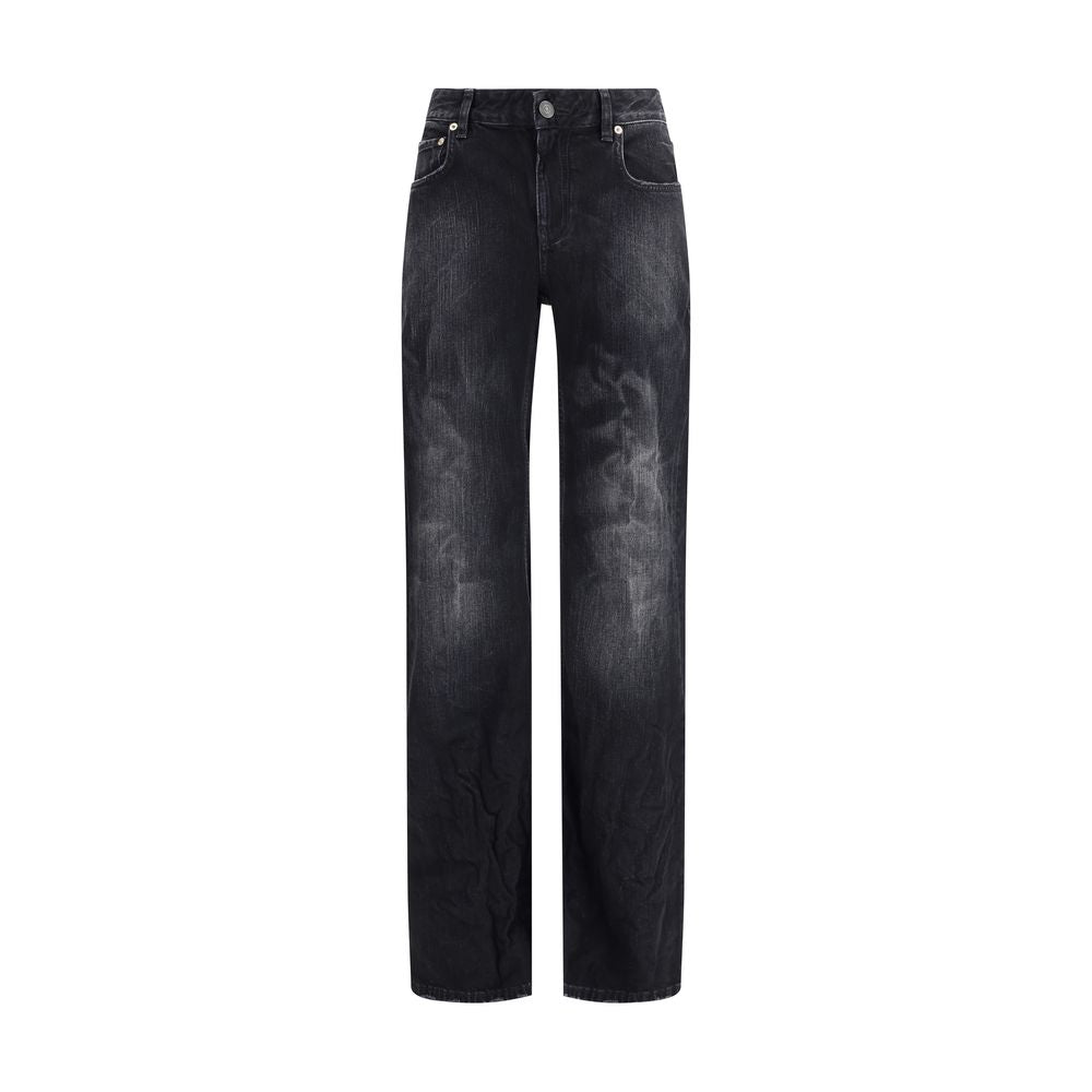 Balenciaga Wide-leg Cotton Jeans