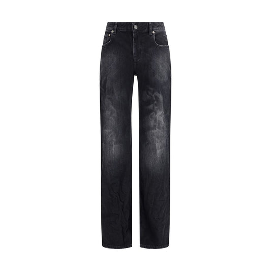 Balenciaga Wide-leg Cotton Jeans