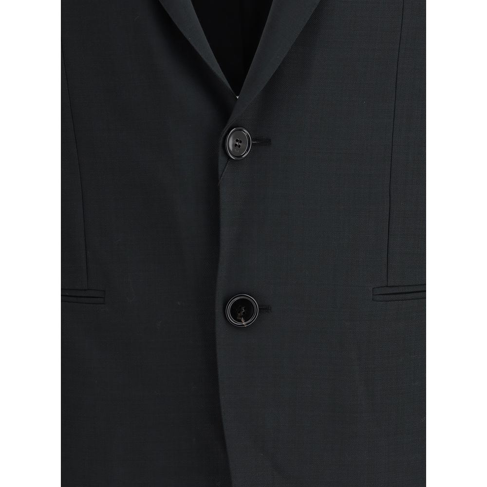 Ami Paris Single-breasted Jacket in virgin wool