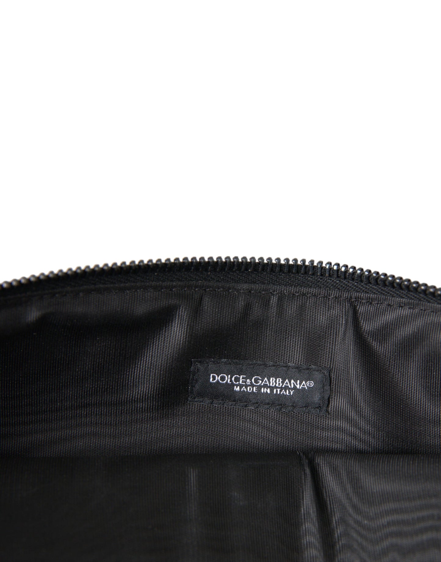 Dolce & Gabbana Multicolor Leopard Jacquard Logo Plaque Document Briefcase Bag