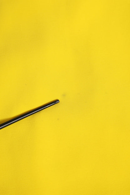 Dolce & Gabbana Yellow Polyester Sleeveless Sheath Midi Dress