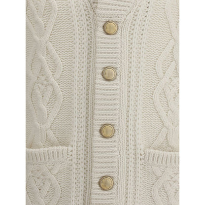 Brunello Cucinelli Cable-Knit Cashmere Cardigan