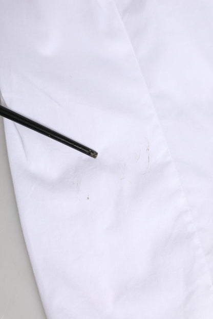 Dolce & Gabbana White Collared Long Sleeves Dress Shirt Top