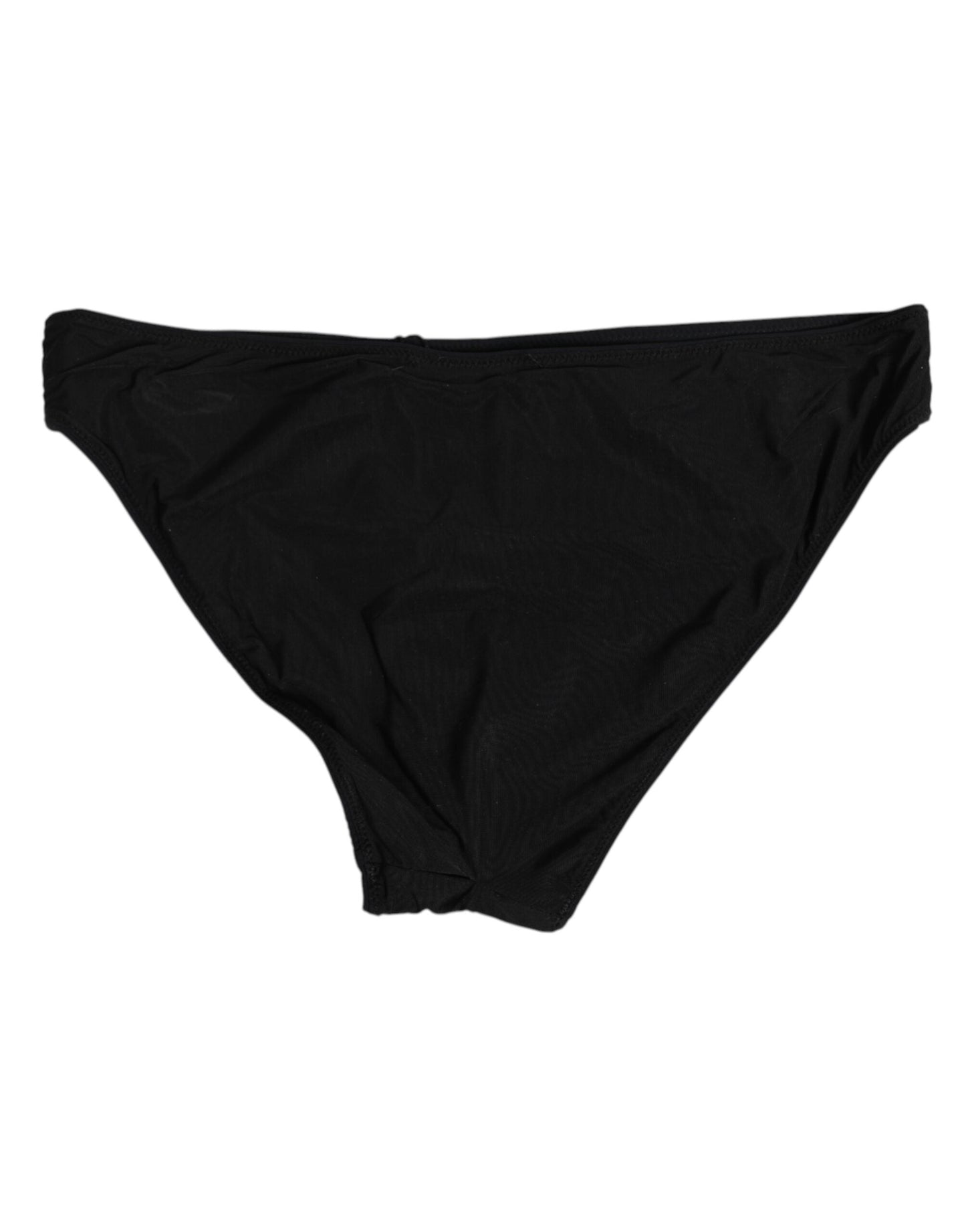 Dolce & Gabbana Black Nylon Stretch Slip Brief Women Underwear