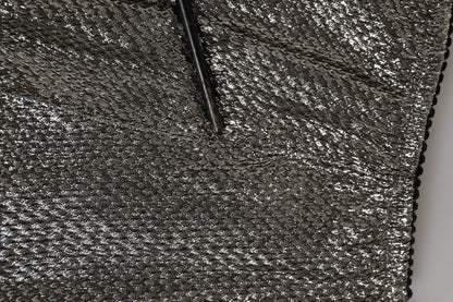 Dolce & Gabbana Gray Silk Stretch Slip Girdle Panty Underwear