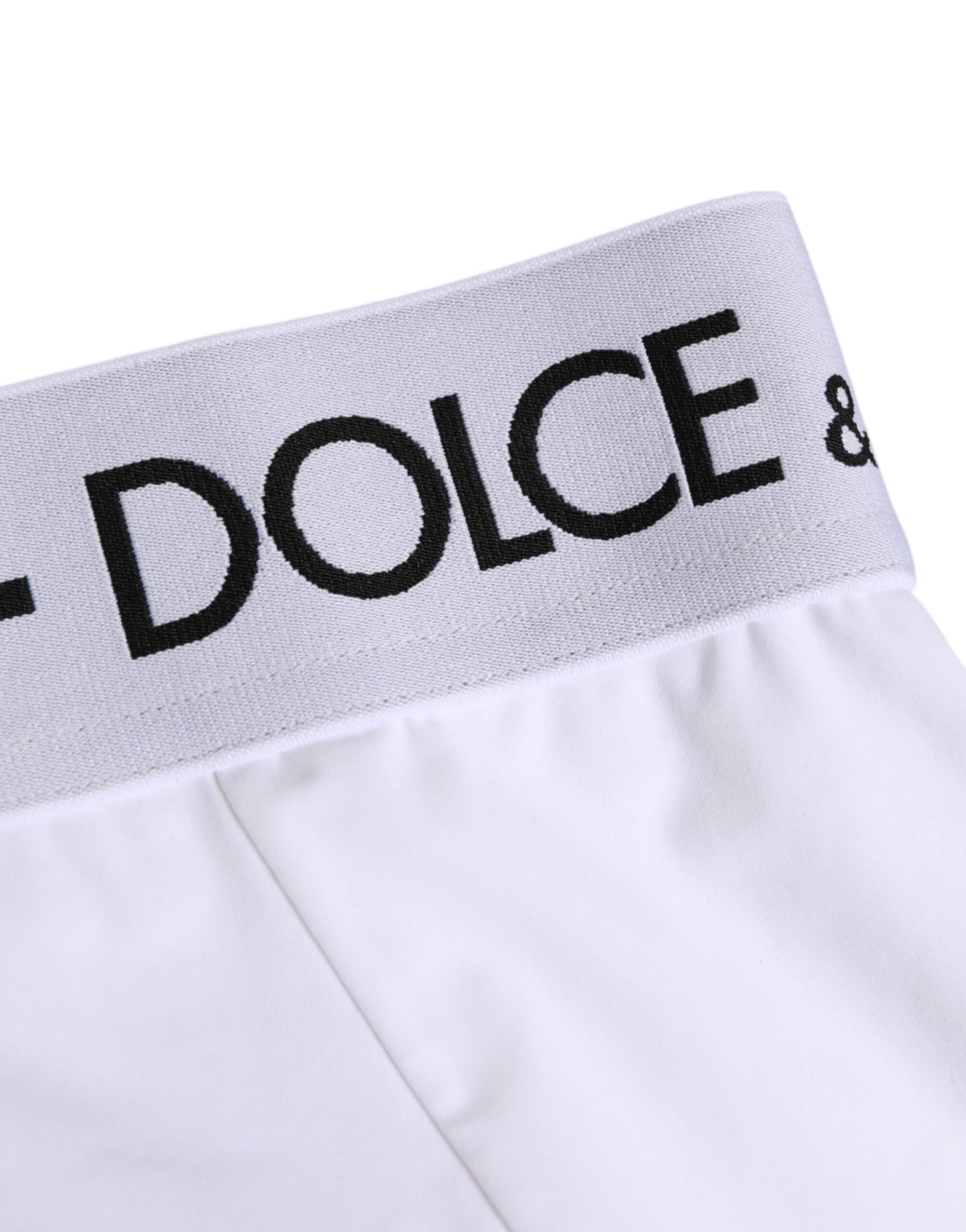 Dolce & Gabbana White Nylon Logo Waistband Panty Underwear