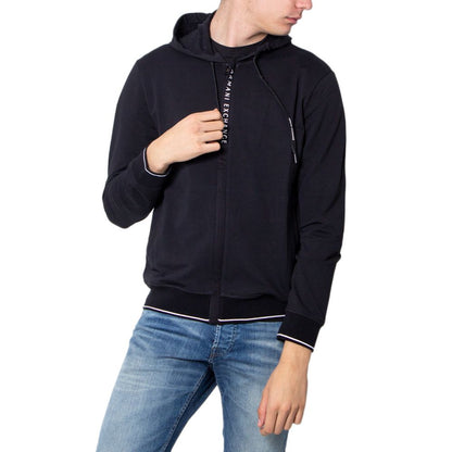 Armani Exchange Black Cotton Hoody