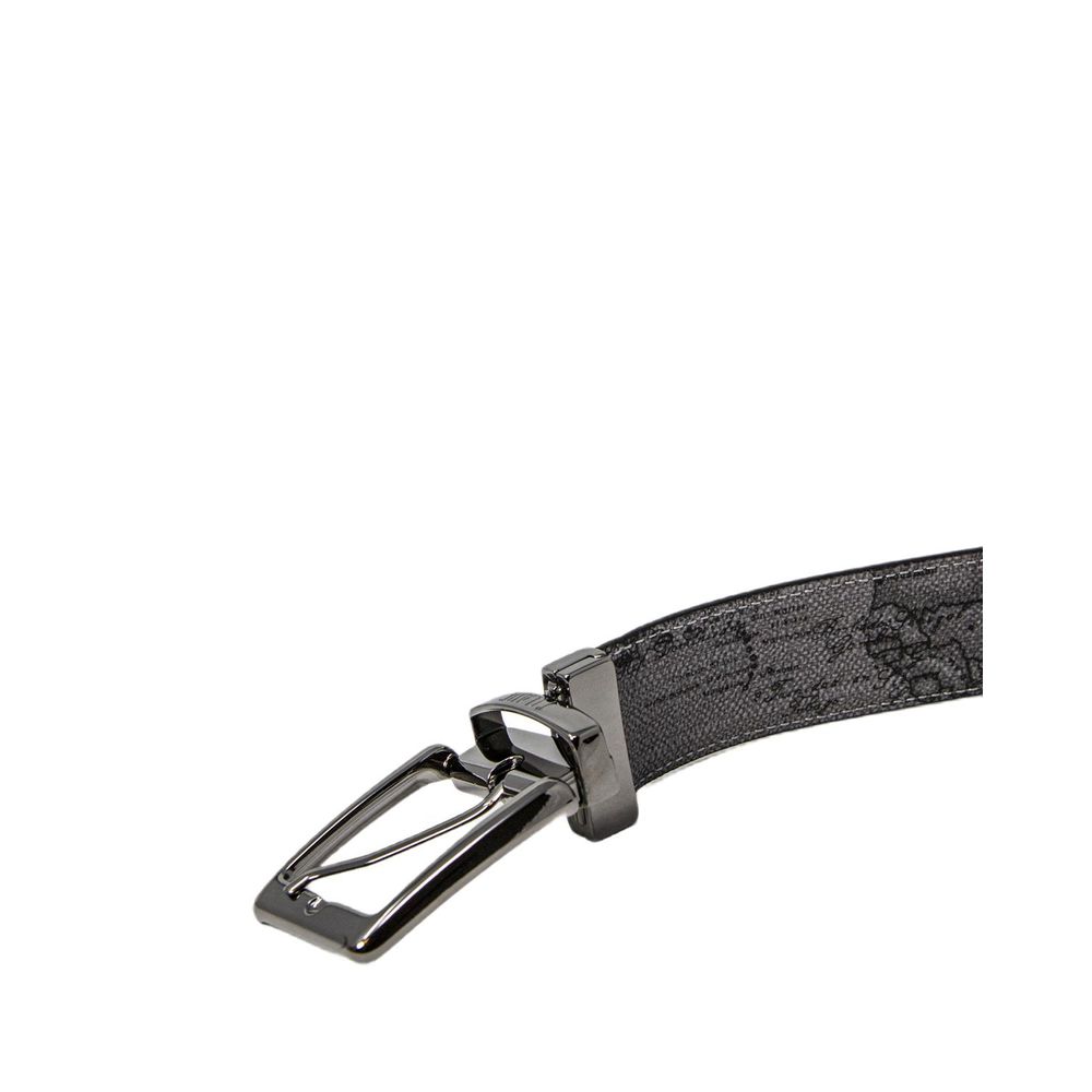 Alviero Martini Prima Classe Black Leather Belt