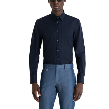 Antony Morato Blue Cotton Shirt