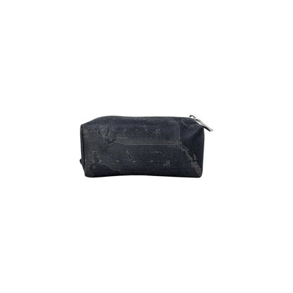 Alviero Martini Prima Classe Black Cotton Clutch Bag